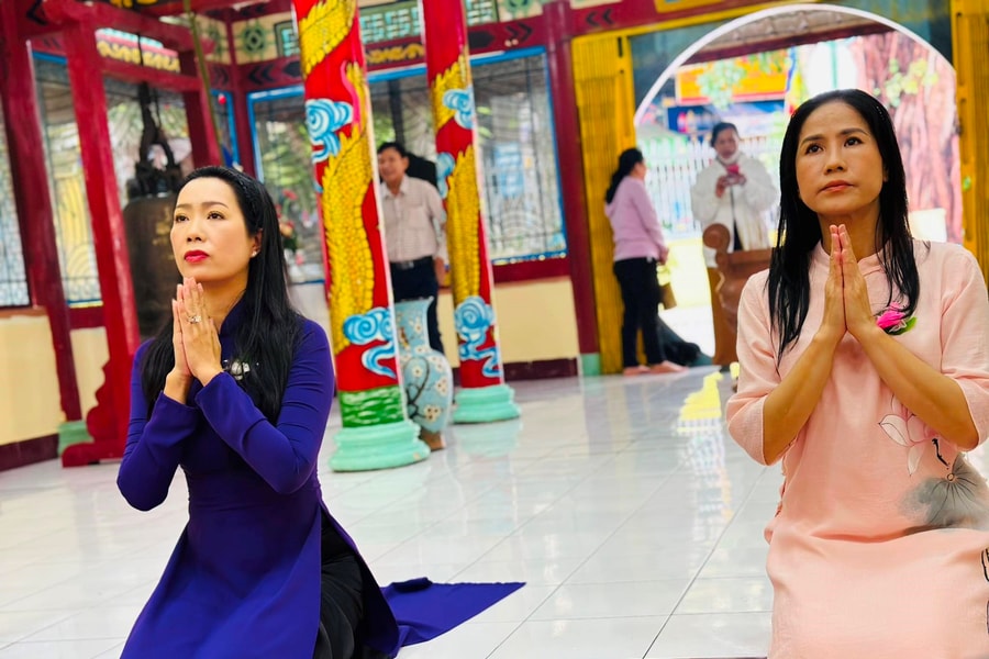 NSƯT Trịnh Kim Chi vận động tu sửa chùa Nghệ sĩ, tổ chức lễ Vu lan ấm áp 