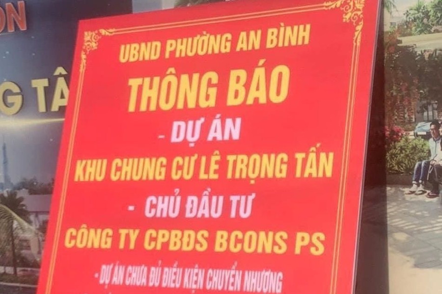 Bình Dương: Loạt dự án căn hộ chung cư ở TP.Dĩ An bị cắm biển cảnh báo