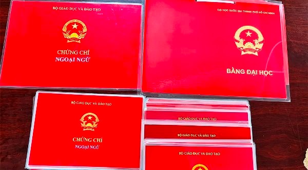 An Giang: Bắt 2 thanh niên làm bằng đại học và chứng chỉ giả