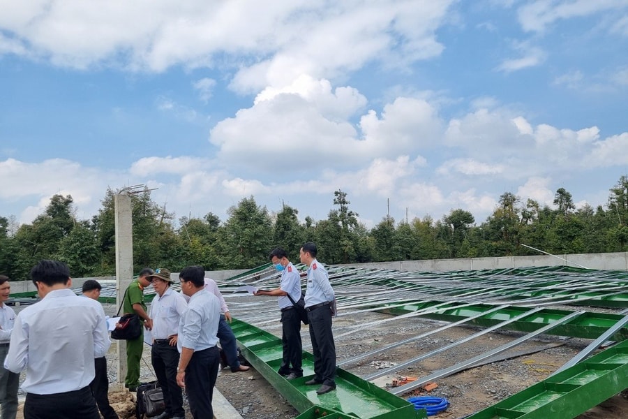 Tiền Giang: Sau sự cố xây kho sầu riêng bị sập, sẽ kiểm tra trên toàn huyện Cai Lậy