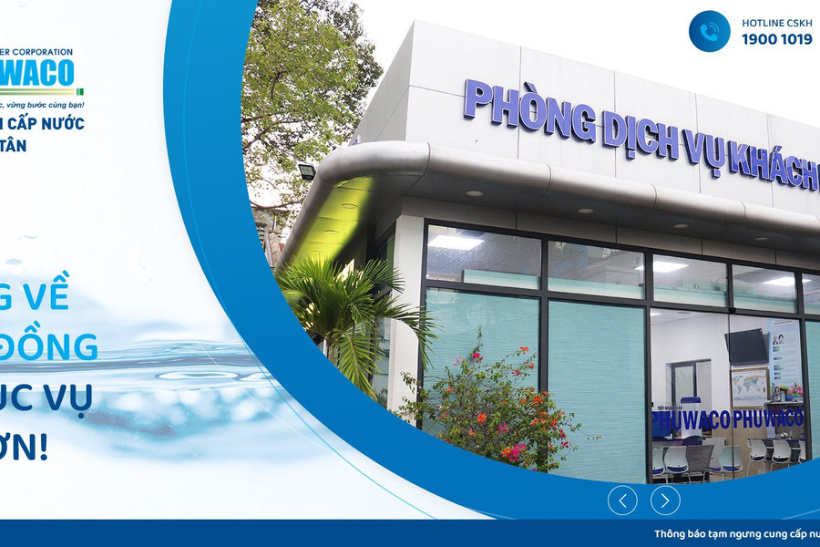 Công ty cổ phần Cấp nước Phú Hòa Tân ra mắt website mới