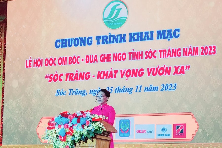 Khai mạc Lễ hội Oóc Om Bóc - Đua ghe ngo tỉnh Sóc Trăng năm 2023