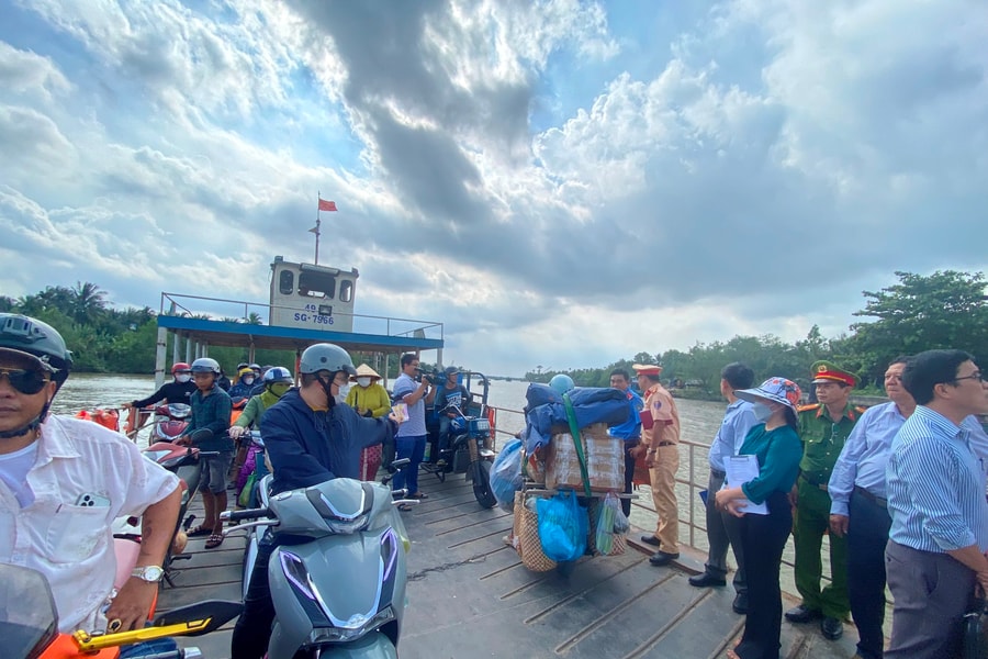 Tiền Giang: Kiểm tra, xử lý nhiều bến đò ngang kém an toàn