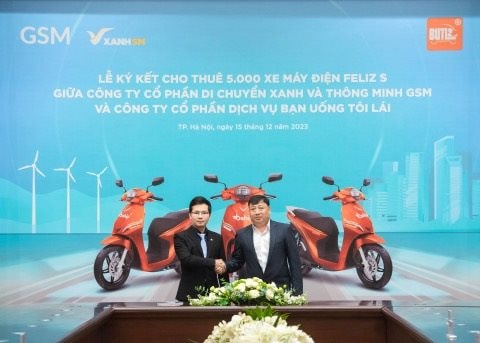 Công ty Bạn Uống Tôi Lái thuê 5.000 xe máy điện VinFast từ GSM, triển khai tại 13 tỉnh