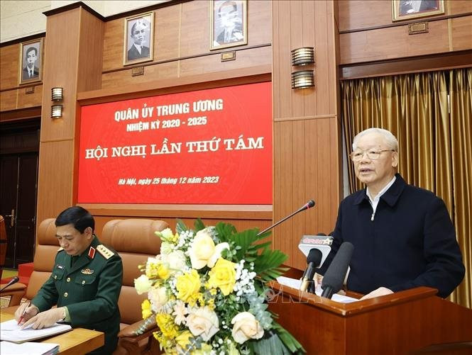 Tổng bí thư Nguyễn Phú Trọng dự, chỉ đạo Hội nghị Quân ủy Trung ương