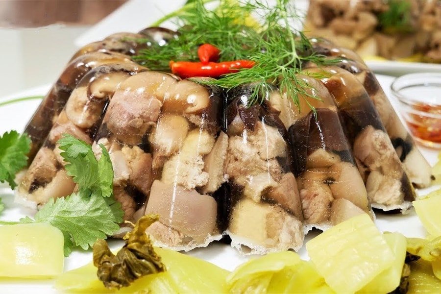 Ngày tết với món thịt đông khoái khẩu