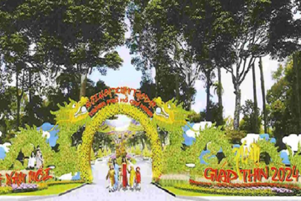 TP.HCM: Tái hiện sự tích “cá chép hóa Rồng” tại Hội hoa xuân Giáp Thìn 2024