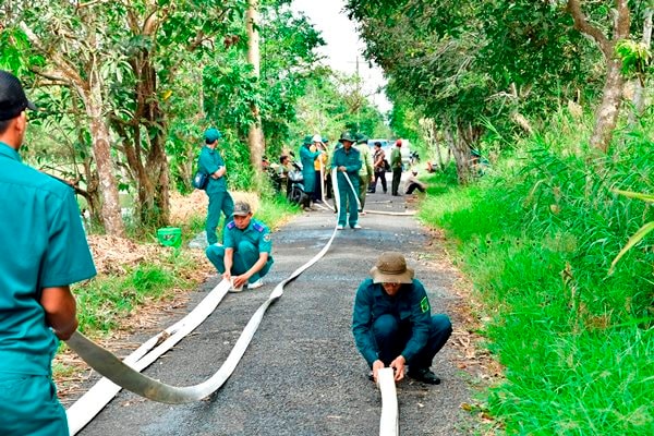 Vườn Quốc gia U Minh Hạ tổ chức diễn tập chữa cháy rừng