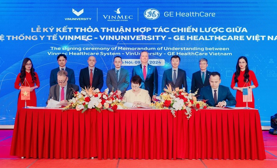 Vinmec - VinUni - GE HealthCare hợp tác đào tạo thực hành y khoa chuẩn quốc tế