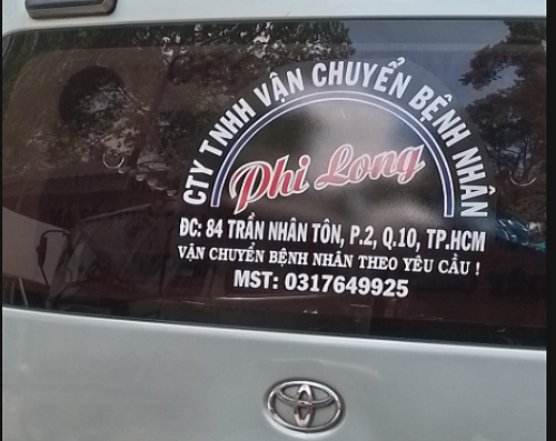 Không có giấy phép, Công ty TNHH vận chuyển bệnh nhân Phi Long vẫn ngang nhiên hoạt động