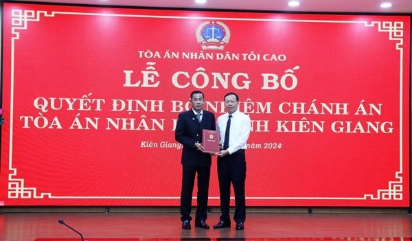 TAND tỉnh Kiên Giang có tân Chánh án