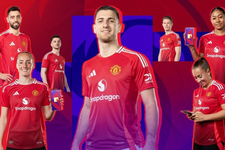 Qualcomm đặt tham vọng lật đổ Intel khi tài trợ áo đấu cho Manchester United