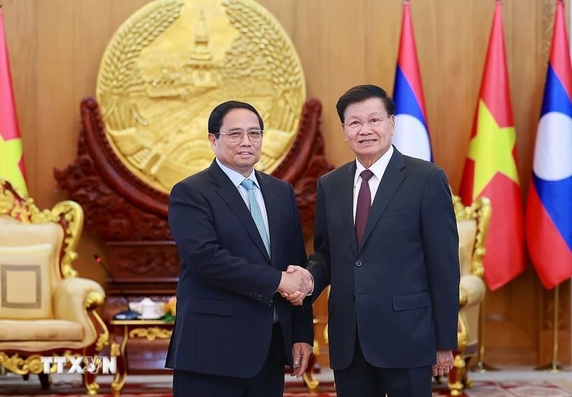 Lãnh đạo Việt Nam, Lào nhất trí tập trung thực hiện hiệu quả các thỏa thuận