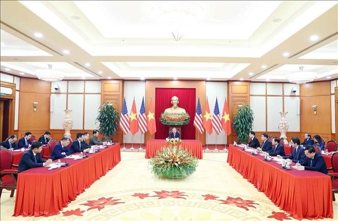 Tổng Bí thư Tô Lâm điện đàm với Tổng thống đắc cử Mỹ Donald Trump