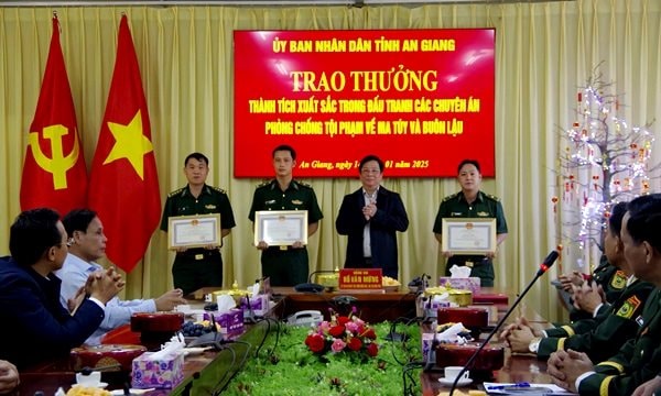 Chủ tịch UBND tỉnh An Giang thăm, chúc tết lực lượng Bộ đội Biên phòng tỉnh