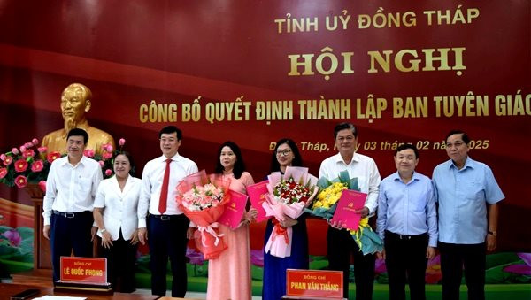Bà Nguyễn Thị Kim Tuyến làm Trưởng ban Tuyên giáo và Dân vận Tỉnh ủy Đồng Tháp