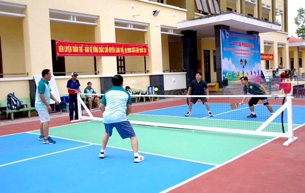 Sôi nổi giải giao lưu Pickleball Bộ đội Biên phòng tỉnh An Giang