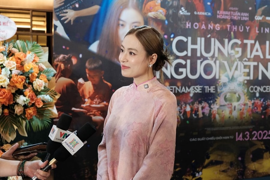 Hoàng Thùy Linh ra mắt phim mới, né tránh câu hỏi về chuyện tình cảm với Đen Vâu