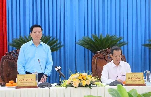 Phó thủ tướng Mai Văn Chính làm việc với tỉnh An Giang, Đồng Tháp, Cà Mau