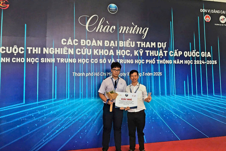 Học sinh Sóc Trăng đạt giải cao tại cuộc thi KHKT cấp quốc gia