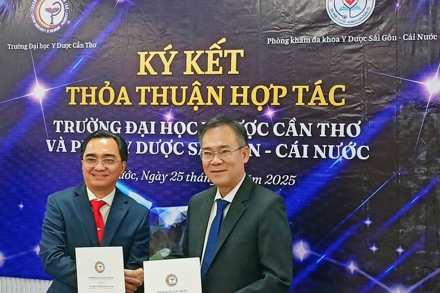 Ký kết hợp tác giữa Phòng khám Đa khoa Y dược Sài Gòn - Cái Nước và Trường Đại học Y dược Cần Thơ