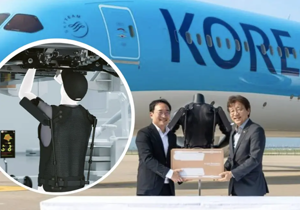 Bộ đồ robot hỗ trợ nhân viên lắp ráp, bảo dưỡng máy bay