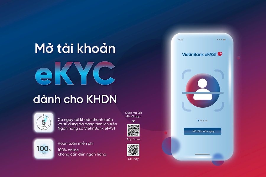 Mở tài khoản doanh nghiệp online với VietinBank eFAST