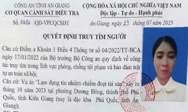 An Giang: Truy tìm nhiều phụ nữ mượn số tiền 'khủng' rồi bỏ trốn