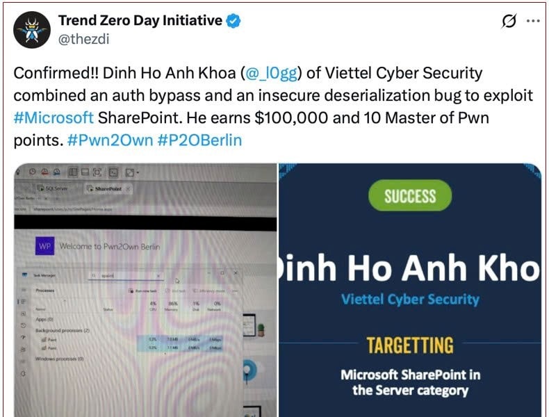 Microsoft điều tra vụ hacker tấn công lỗ hổng SharePoint sau khi Viettel cảnh báo trước 2 tháng