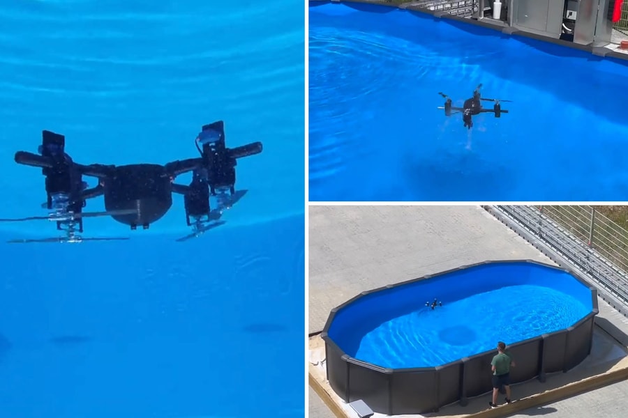 Drone 'vừa biết bay vừa biết bơi' của 4 sinh viên Đan Mạch khiến thế giới trầm trồ