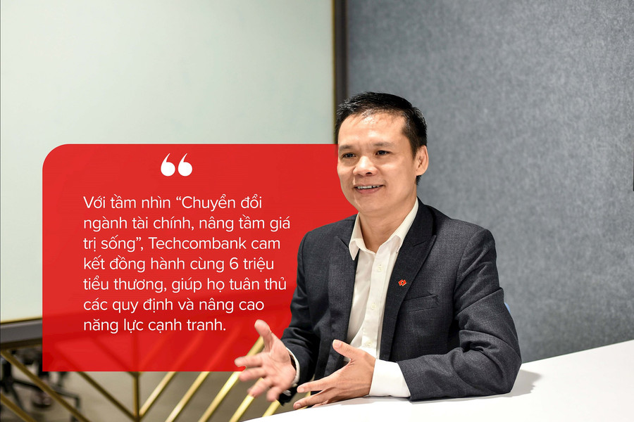 Techcombank “đo ni đóng giày” giải pháp chuyển đổi số cho tiểu thương Việt