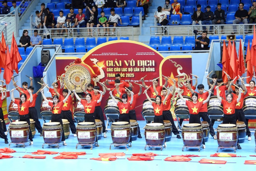 Giải Vô địch các CLB Lân Sư Rồng 2025: Màn trình diễn của văn hóa truyền thống và công nghệ