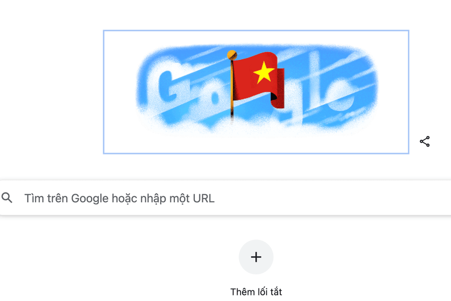 Google tạo logo Quốc kỳ Việt Nam chào mừng 80 năm Quốc khánh