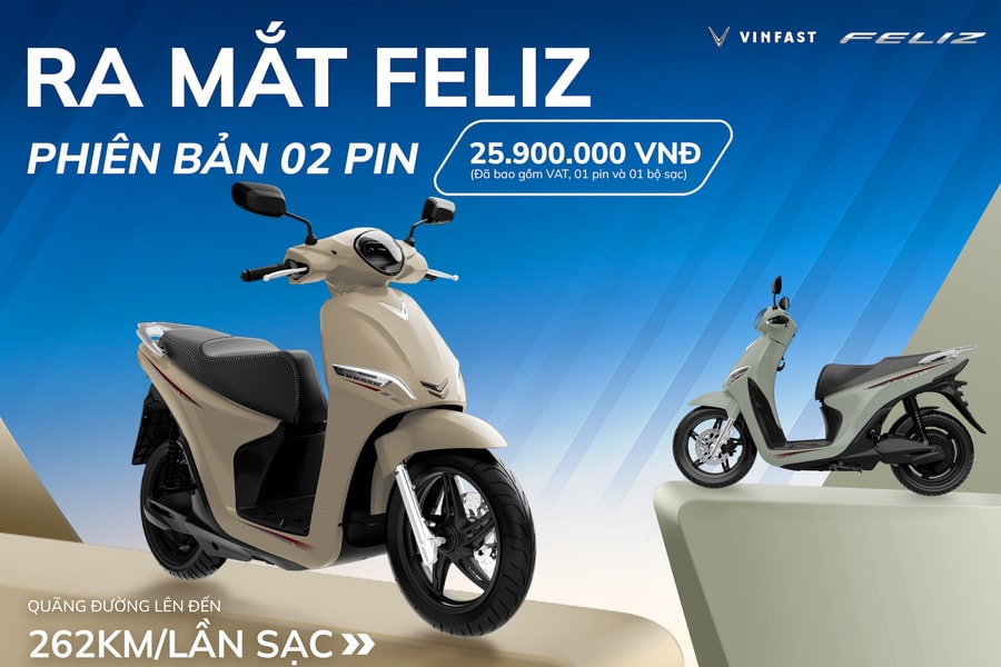 Vinfast ra mắt 3 mẫu xe máy điện 2 pin - nâng tầm trải nghiệm di chuyển cho người dùng