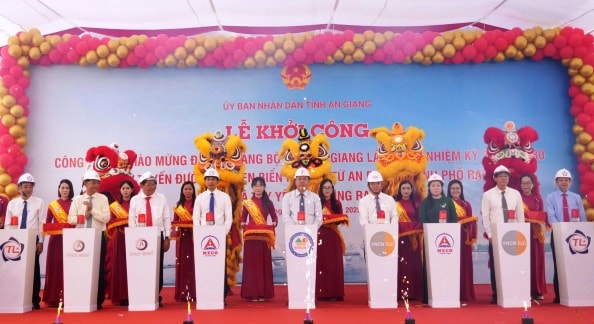 An Giang khởi công cầu đường bộ ven biển hiện đại nhất Miền Tây