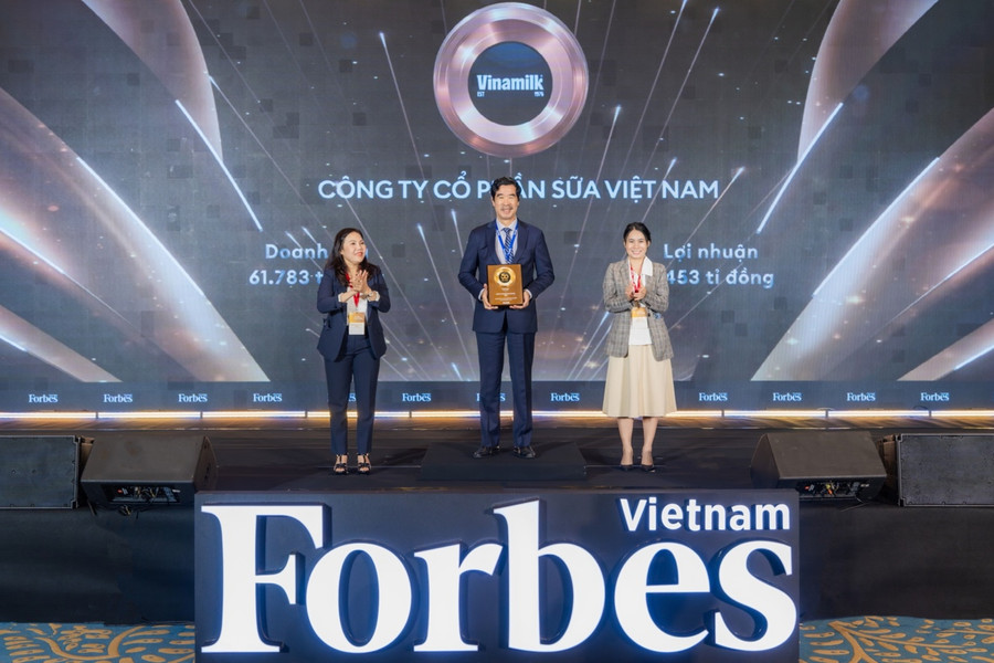 Vinamilk đứng đầu Top 25 thương hiệu dẫn đầu của Forbes Việt Nam