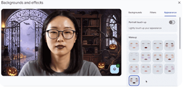 Google Meet tung chiêu: Mùa Halloween họp online như dự tiệc hóa trang