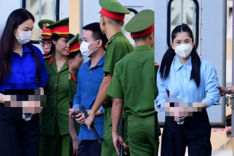 Hình ảnh hoa hậu Thùy Tiên, Quang Linh Vlog và Hằng Du Mục sau 6 tháng tạm giam