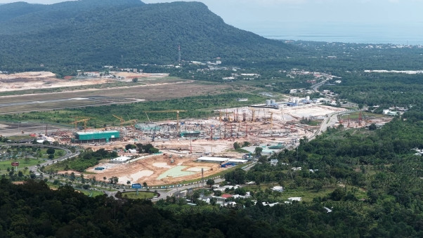 Dự án mở rộng Cảng Hàng không Phú Quốc đột phá tiến độ thi công để đón APEC 2027