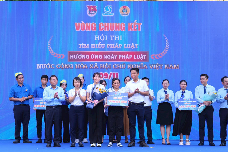 SAWACO tổ chức thành công Vòng Chung kết Hội thi Tìm hiểu pháp luật năm 2025