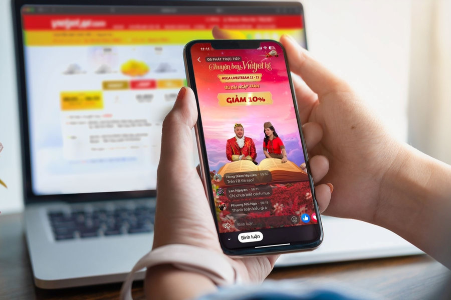 Săn vé tết trọn gói Business, SkyBoss chỉ từ 1,8 triệu đồng trong livestream 'Chuyện bay Vietjet kể' 27.11