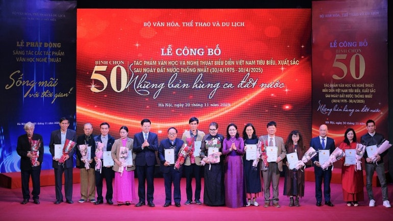 Vinh danh 50 tác phẩm văn học, nghệ thuật tiêu biểu sau ngày đất nước thống nhất