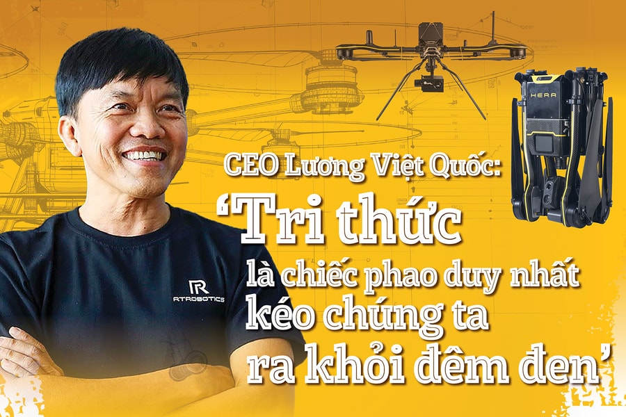 CEO Lương Việt Quốc: ‘Tri thức là chiếc phao duy nhất kéo chúng ta ra khỏi đêm đen’