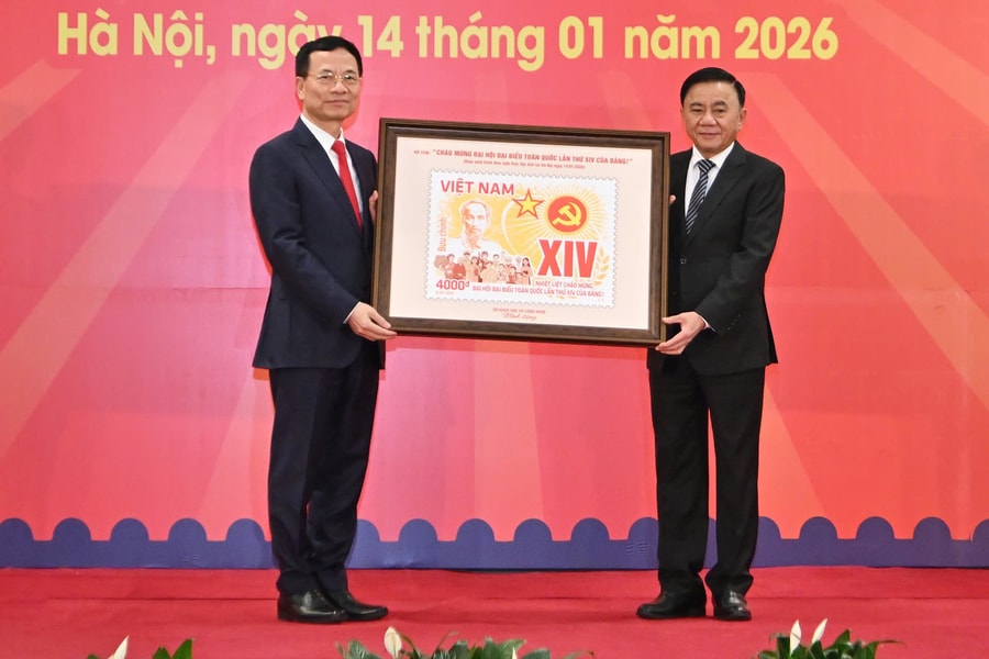 Phát hành đặc biệt bộ tem bưu chính “Chào mừng Đại hội đại biểu toàn quốc lần thứ XIV của Đảng!”