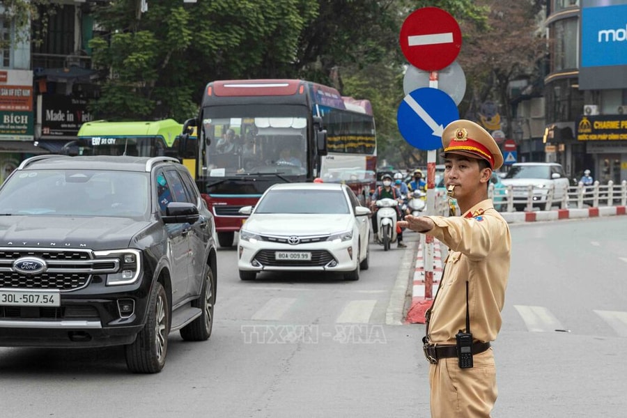 Đại hội XIV của Đảng: Công an Hà Nội phân luồng giao thông ra sao?