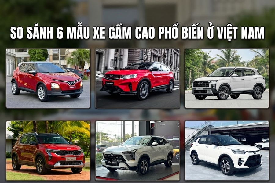 So sánh 6 mẫu xe gầm cao phổ biến tại Việt Nam