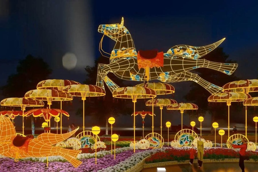 Đường hoa Nguyễn Huệ Tết Bính Ngọ 2026: Ngựa công nghệ lên ngôi