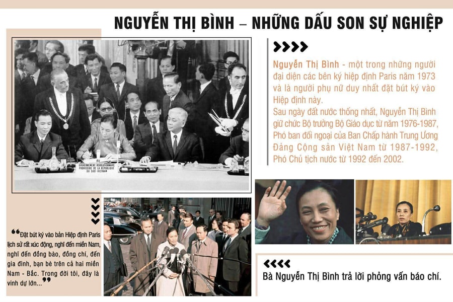 Chân dung bà Nguyễn Thị Bình qua trưng bày chuyên đề tại TP.HCM