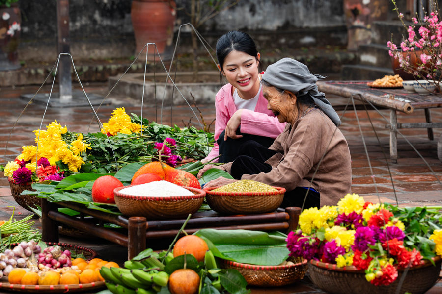 Sân đình ngày Tết: Nơi lưu giữ những mảnh hồn quê cũ