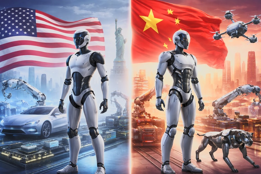 Mỹ hay Trung Quốc đang dẫn trước trong cuộc đua AI vật lý?
